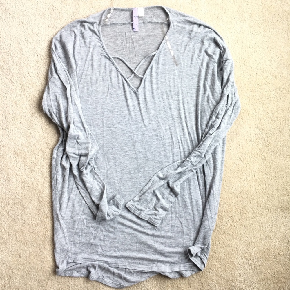 Gray Loose Long Sleeve